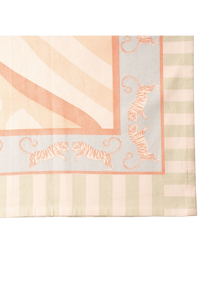 Yvonne Ellen Orange Tiger Tablecloth - Image 2 of 3