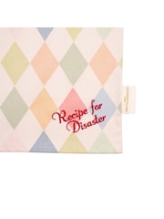 Yvonne Ellen White Harlequin Textile Double Oven Glove and Tea Towel Set - Image 7 of 8