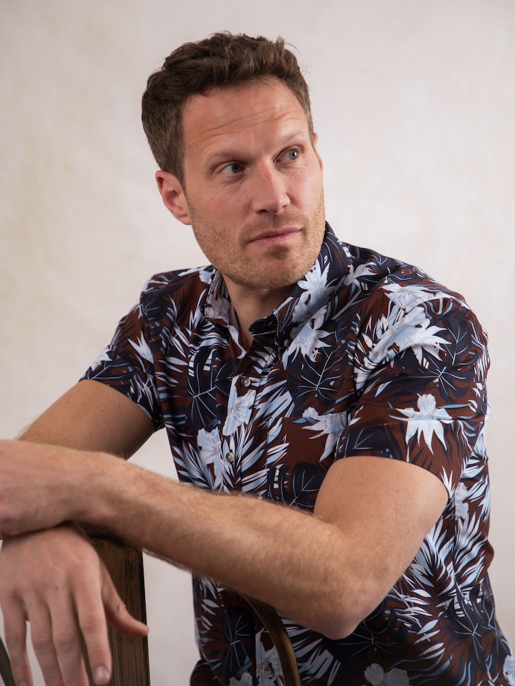 Lakeland Clothing Ashness Short Sleeve 100% Cotton Brown Shirt - Image 1 of 6
