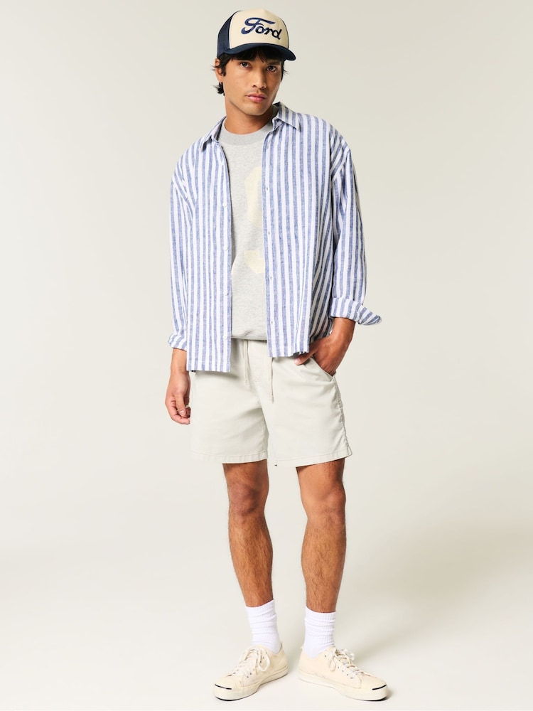 Hollister Grey Pull On Shorts - Image 1 of 5