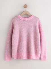 Pink Cherry Knitted Crew Neck Jumper - Image 1 of 4