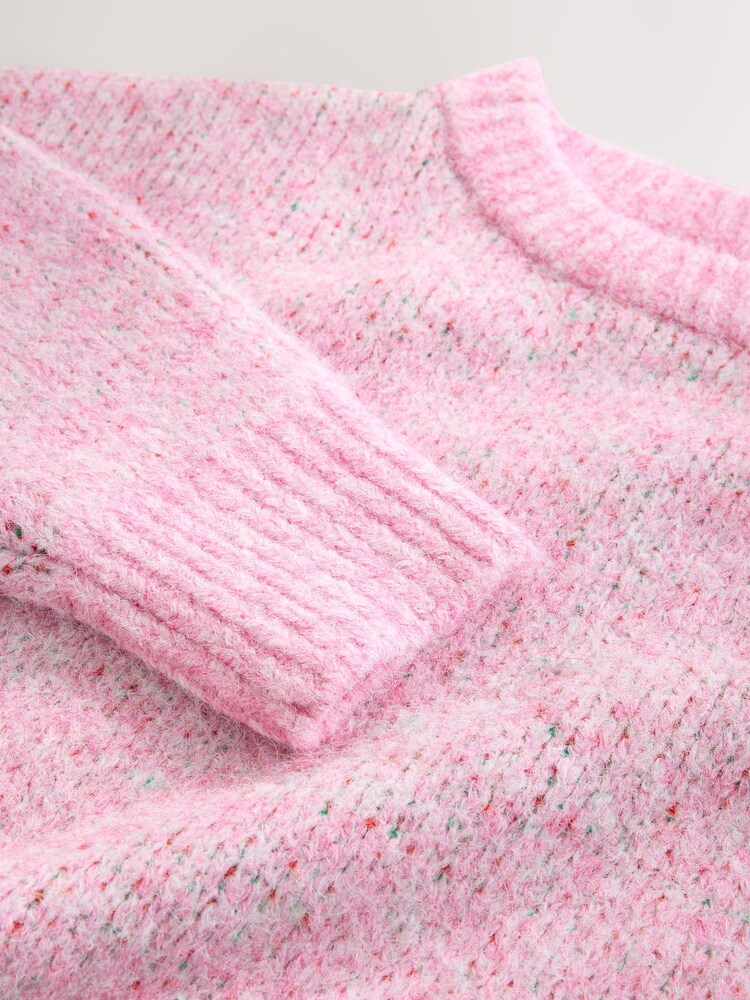 Pink Cherry Knitted Crew Neck Jumper - Image 4 of 4