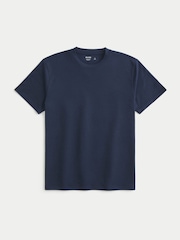 Hollister Blue Crew Neck Boxy T-Shirt - Image 3 of 3