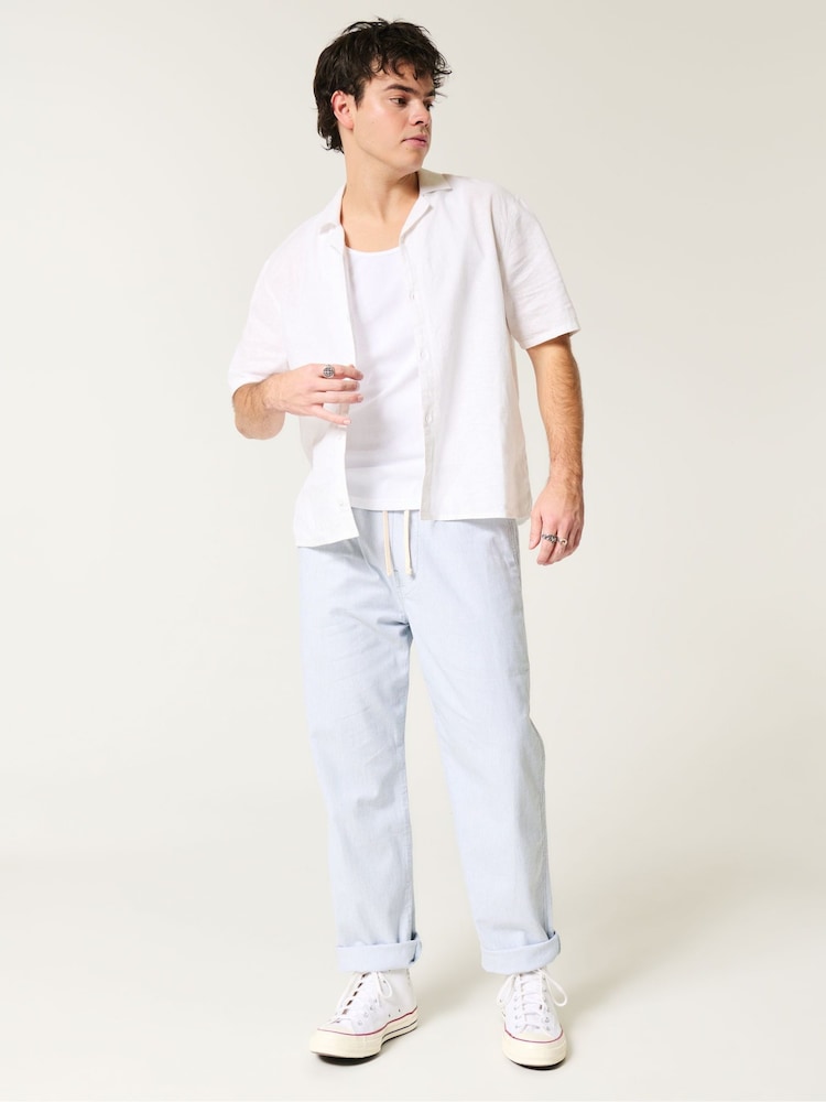 Hollister Loose Linen Trousers - Image 1 of 5