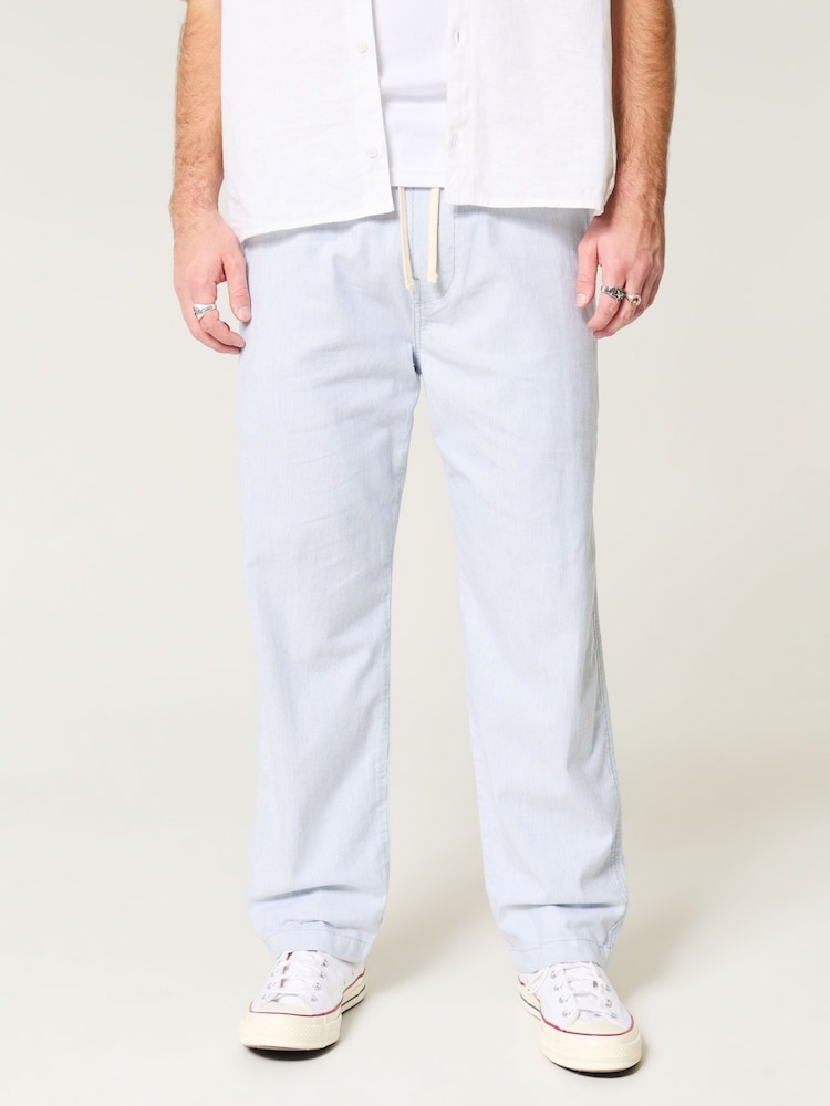 Hollister Loose Linen Trousers - Image 2 of 5