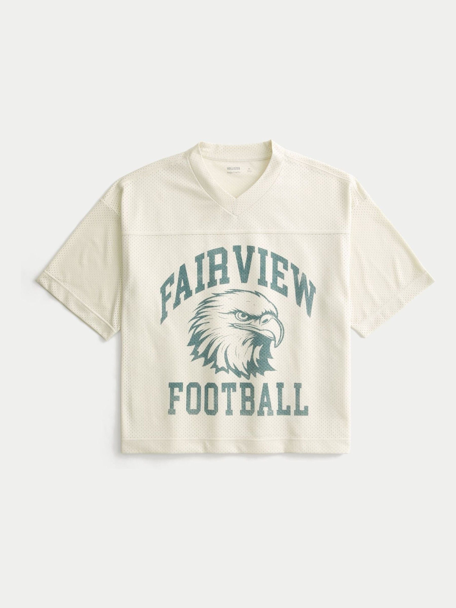 Buy Hollister Natural Americana Football Jersey Top from Next USA