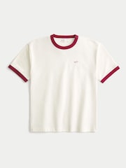 Hollister Boxy Short Sleeve 100% Cotton White T-Shirt - Image 1 of 1