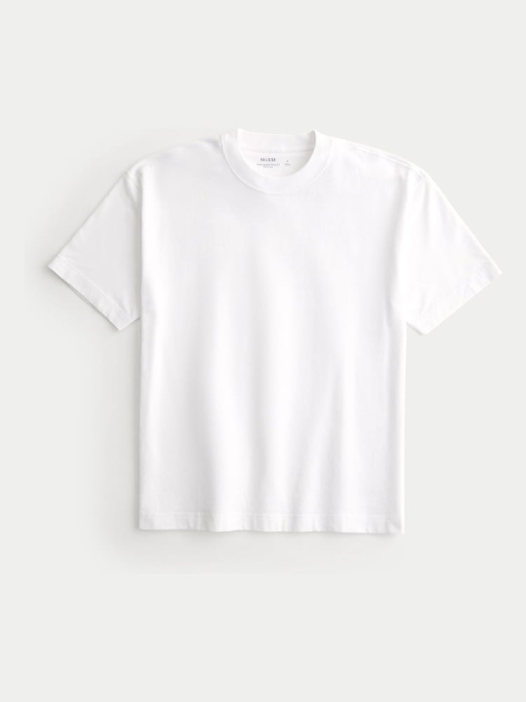 Hollister Boxy Crew Neck Short Sleeve 100% Cotton T-Shirt - Image 5 of 5