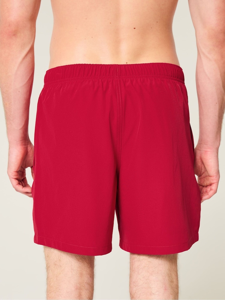 Hollister Red Swim Shorts - Image 2 of 4