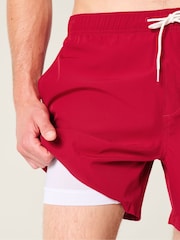 Hollister Red Swim Shorts - Image 3 of 4
