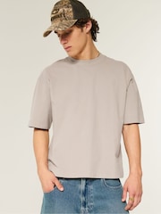 Hollister Crew Neck Boxy Cropped T-Shirt - Image 1 of 3
