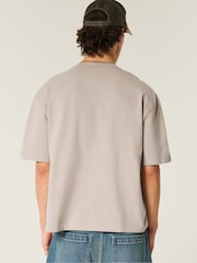 Hollister Crew Neck Boxy Cropped T-Shirt - Image 2 of 3