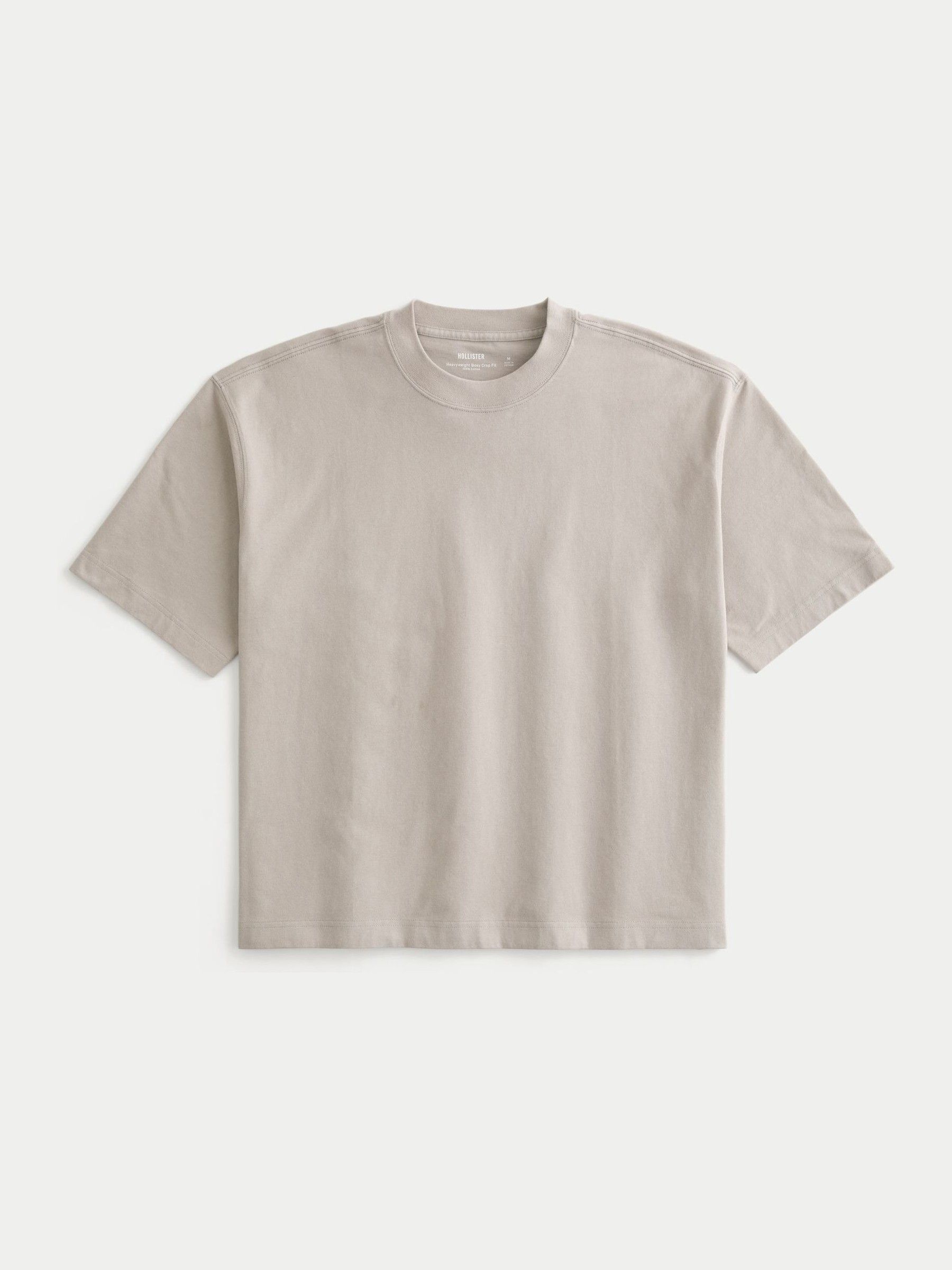 Buy Hollister Crew Neck Boxy Cropped T-Shirt from Next Canada