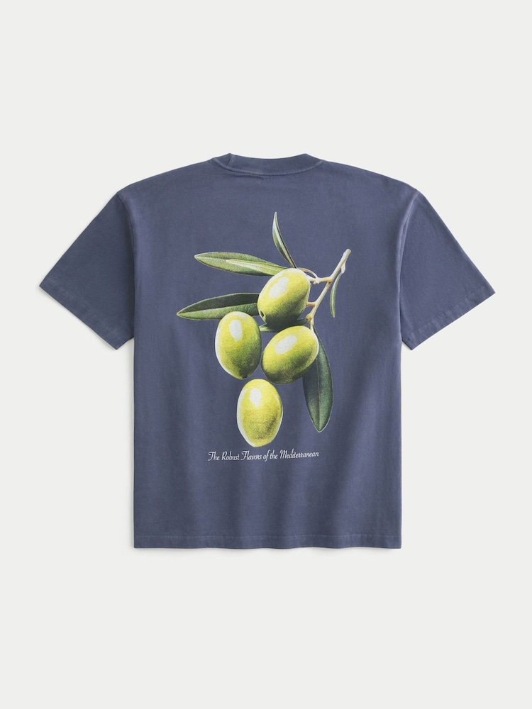 Hollister Boxy Crew Neck Short Sleeve 100% Cotton T-Shirt - Image 4 of 4