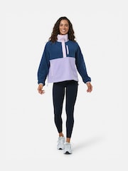 Gym + Coffee Purple Snap Polar Fleece - Image 3 of 6