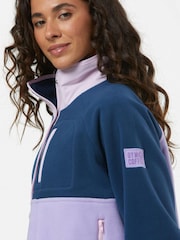 Gym + Coffee Purple Snap Polar Fleece - Image 4 of 6