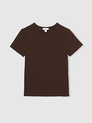Reiss – Jolie – T-Shirt aus Stretch-Baumwolle mit Rundhalsausschnitt - Bild 2 von 5