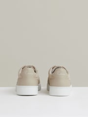 Reiss Ecru Lane Leather Elasticated-Lace Trainers - Image 3 of 4