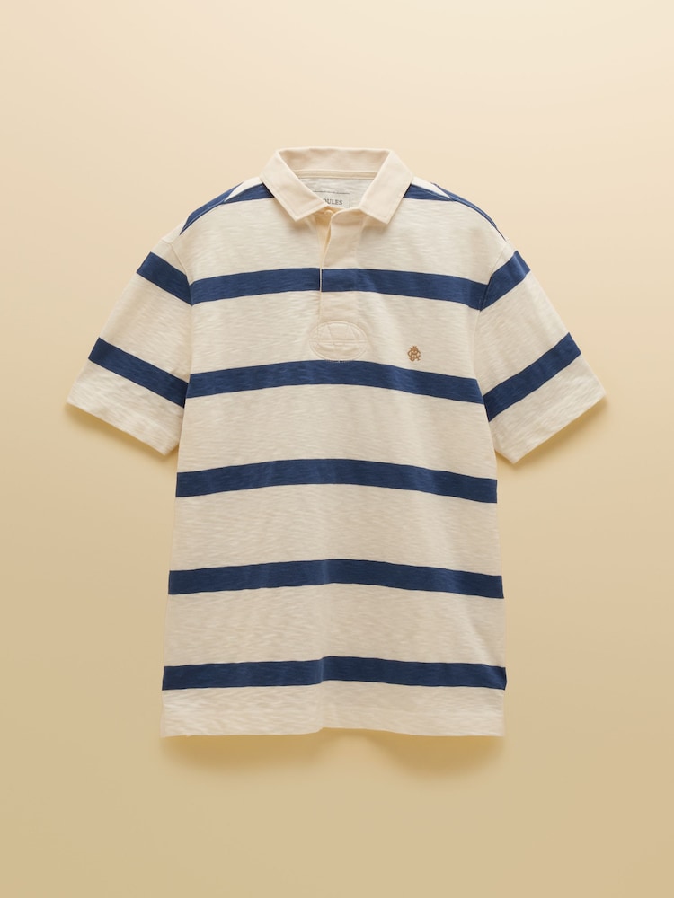Joules Summer Slub Cream Rugby Shirt - Image 10 of 10 Joules Summer Slub Cream Rugby Shirt - Image 10 of 10
