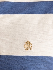 Joules Summer Slub Cream Rugby Shirt - Image 5 of 10