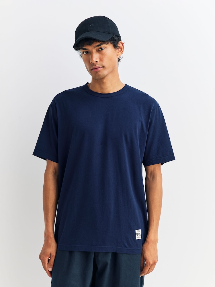 Universal Works Blue Core T-Shirt - Image 1 of 5