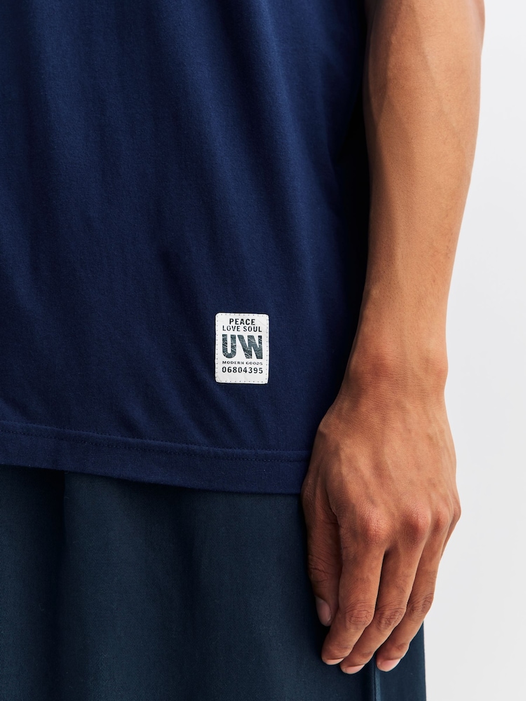 Universal Works Blue Core T-Shirt - Image 5 of 5