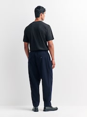 Universal Works Blue Pleated Wool Joggers - Image 3 of 7