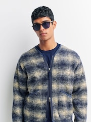 Universal Works Blue Zip Liner Jacket - Image 4 of 6