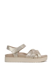 Vionic Regular Fit Gold Rosa Wedge Sandals - Image 1 of 7