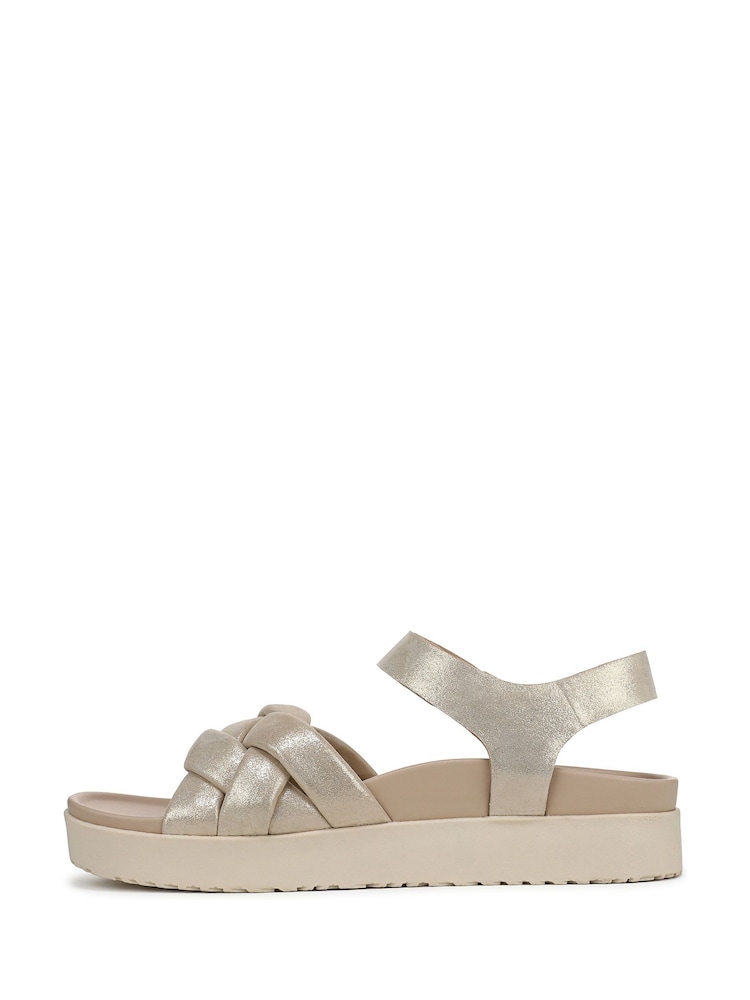 Vionic Regular Fit Gold Rosa Wedge Sandals - Image 2 of 7