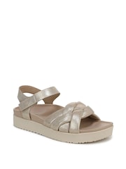 Vionic Regular Fit Gold Rosa Wedge Sandals - Image 3 of 7