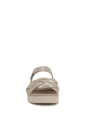 Vionic Regular Fit Gold Rosa Wedge Sandals - Image 4 of 7