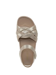 Vionic Regular Fit Gold Rosa Wedge Sandals - Image 6 of 7