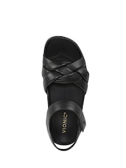 Vionic Regular Fit Gold Rosa Wedge Sandals - Image 6 of 7