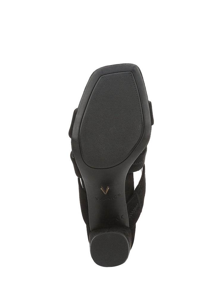Vionic Wide Fit Merlot Heeled Sandals - Image 7 of 7