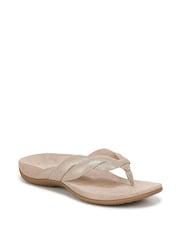 Vionic Bella Braid Regular Fit Toe Post White Sandals - Image 1 of 1