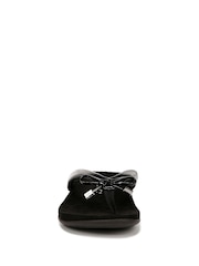 Vionic Wide Fit Bella Toe Post Black Sandals - Image 4 of 7