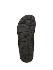 Vionic Wide Fit Bella Toe Post Black Sandals - Image 7 of 7