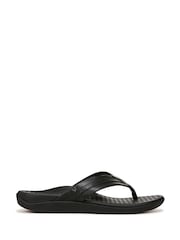 Vionic Regular Fit Tide II Black Flip Flops - Image 1 of 7