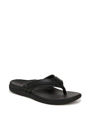 Vionic Regular Fit Tide II Black Flip Flops - Image 3 of 7