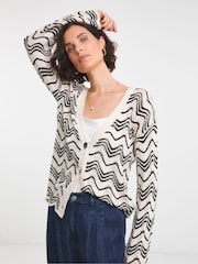 Simply Be Cream Crochet Cardigan - Image 1 of 4