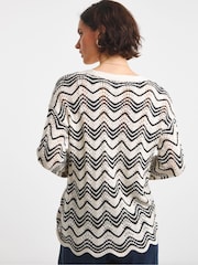 Simply Be Cream Crochet Cardigan - Image 2 of 4