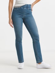 Simply Be Blue Slim Pull On Jeggings - Image 4 of 4