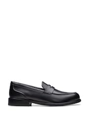 Clarks Black Leather Craft Arlo Lo Shoes - Image 1 of 7