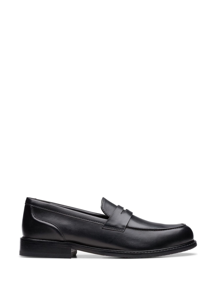 Clarks Black Leather Craft Arlo Lo Shoes - Image 1 of 7