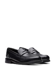 Clarks Black Leather Craft Arlo Lo Shoes - Image 4 of 7