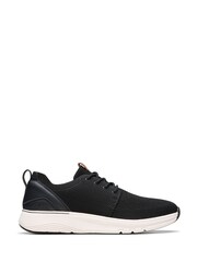 Clarks Black Essentials Motion Trek MX Lace Up Trainers - Image 1 of 7