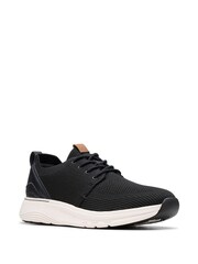Clarks Black Essentials Motion Trek MX Lace Up Trainers - Image 3 of 7