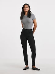 Simply Be Black Slim Pull On Jeggings - Image 1 of 4