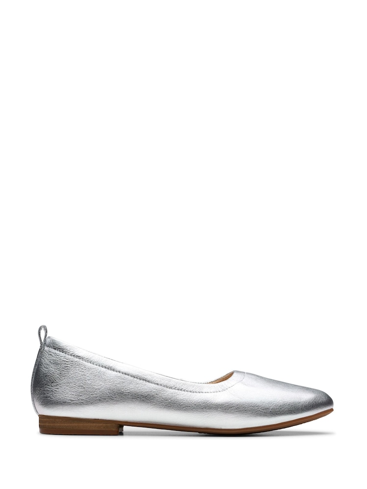 Clarks Silver Fawna Soft Shoes - Image 1 of 7